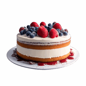 Double layer fruit cake