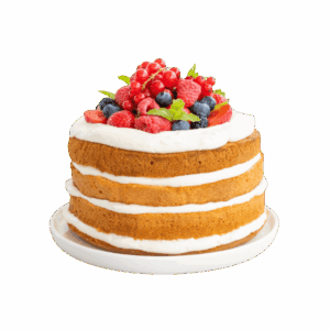 Four-layer fruit cake