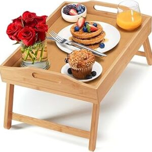 Breakfast in Bed Foldable Bamboo Tray