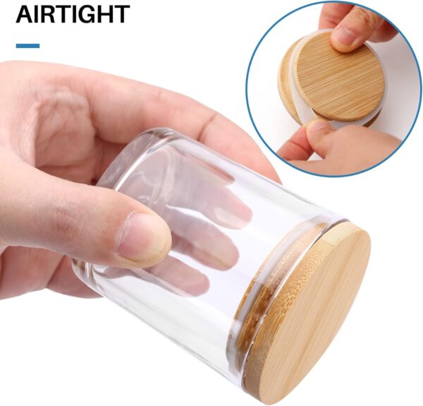 12-Piece Premium Glass Spice & Herb Jar Set