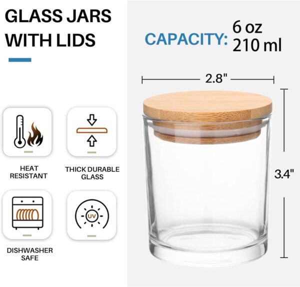 12-Piece Premium Glass Spice & Herb Jar Set